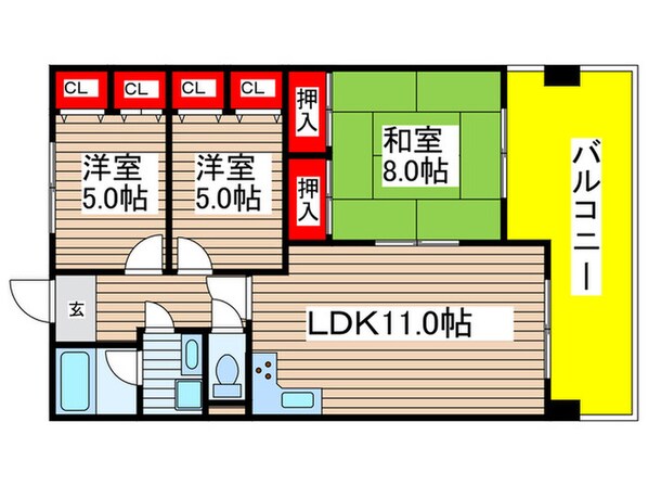 シティコーポ千代田(805)の物件間取画像